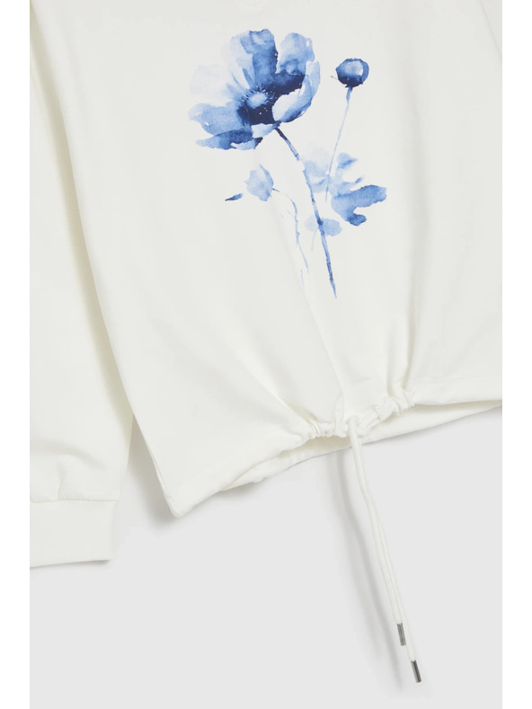 Moodo Mintás pulóver fehér Moodo