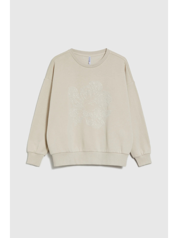 Moodo Díszített blúz bézs Moodo