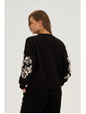 Moodo Díszített blúz fekete Moodo