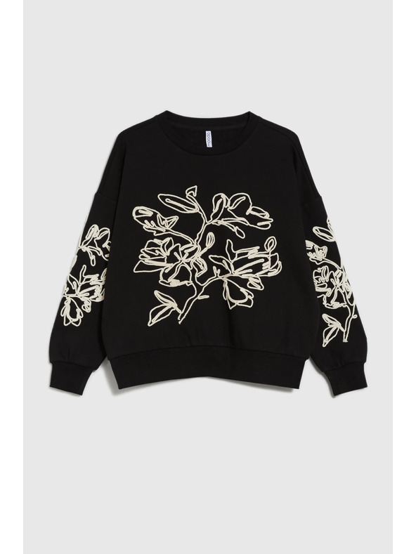 Moodo Díszített blúz fekete Moodo