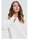 Moodo Díszített blúz fehér Moodo