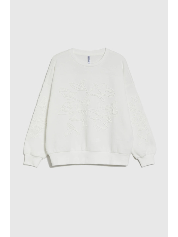 Moodo Díszített blúz fehér Moodo