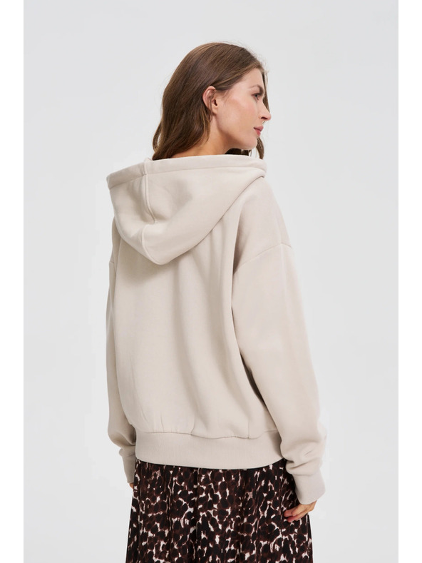 Moodo Kapucnis pulóver bézs Moodo