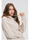 Moodo Kapucnis pulóver bézs Moodo