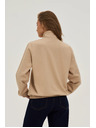 Moodo Cipzáras kapucnis pulóver bézs Moodo