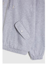 Moodo Cipzáras kapucnis pulóver szürke Moodo