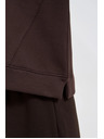 Moodo Oversize kapucnis pulóver barna Moodo