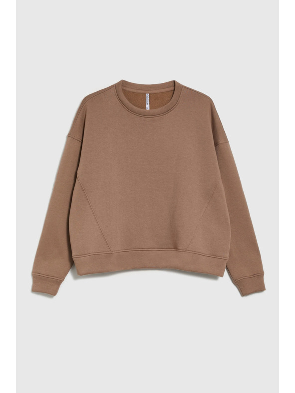 Moodo Oversize kapucnis pulóver bézs Moodo