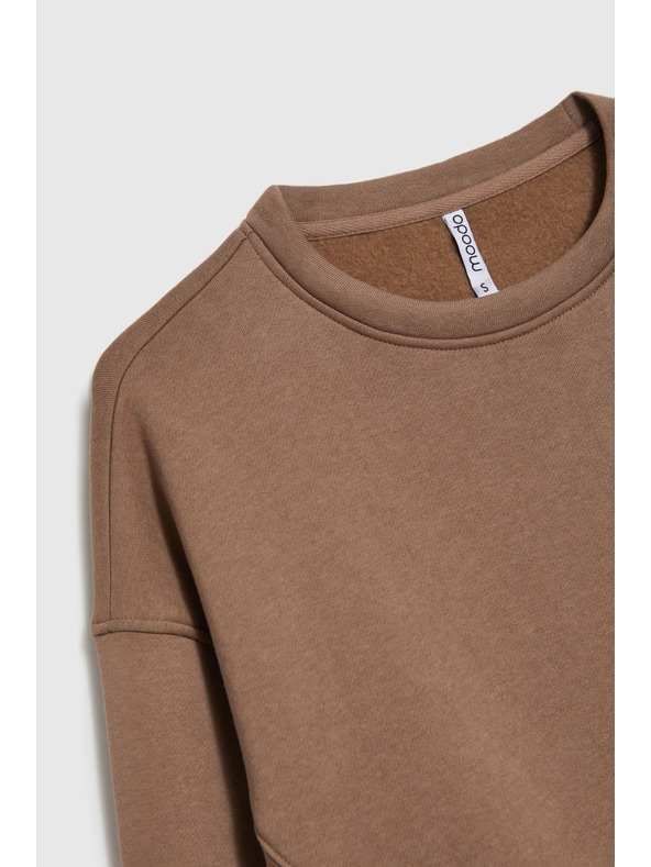 Moodo Oversize kapucnis pulóver bézs Moodo