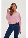 Moodo Sima rózsaszín kapucnis pulóver Moodo