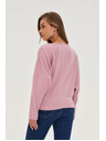 Moodo Sima rózsaszín kapucnis pulóver Moodo