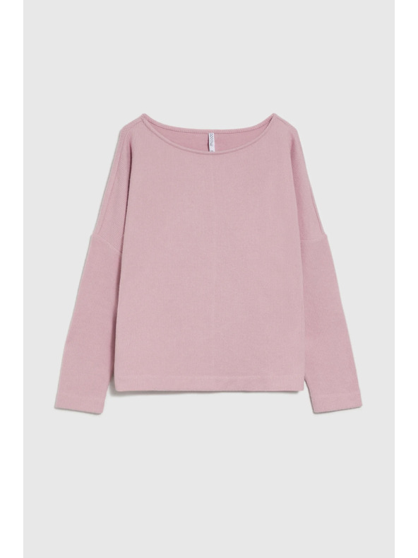 Moodo Sima rózsaszín kapucnis pulóver Moodo