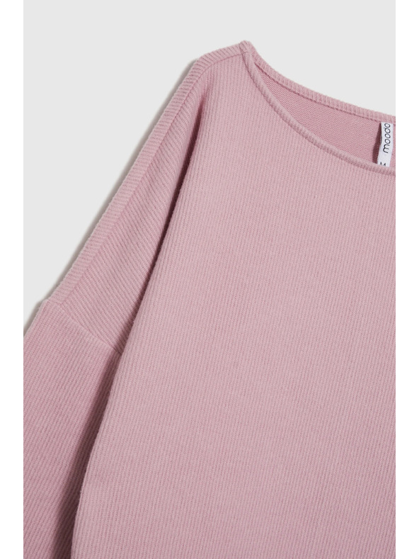 Moodo Sima rózsaszín kapucnis pulóver Moodo