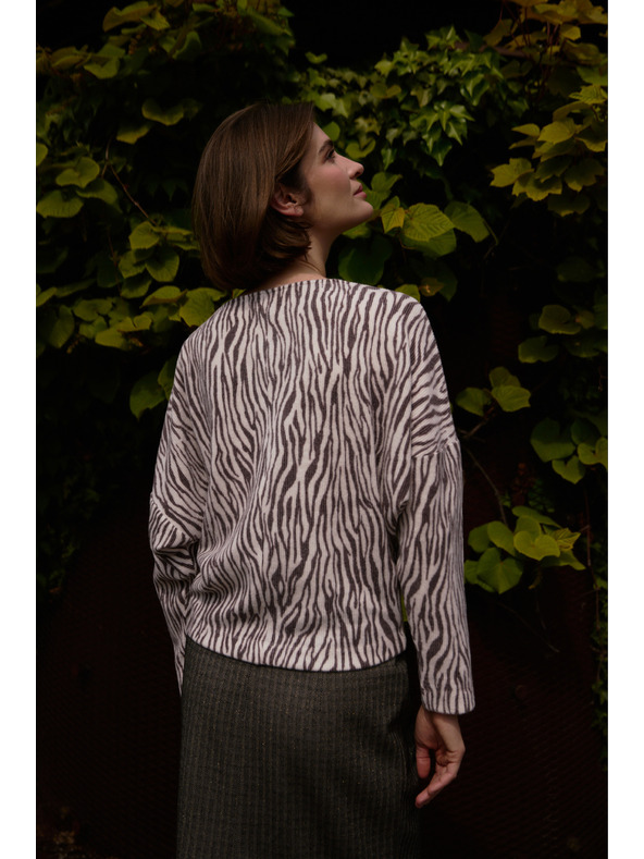 Moodo Állat mintás blúz bézs Moodo