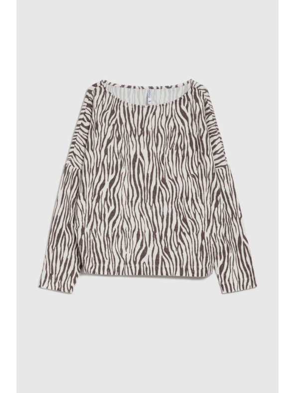 Moodo Állat mintás blúz bézs Moodo