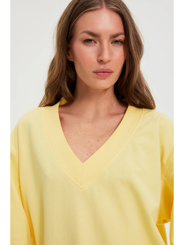 Moodo Sárga V-nyakú felső Moodo