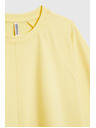 Moodo Sárga rövid és széles ujjú pulóver Moodo