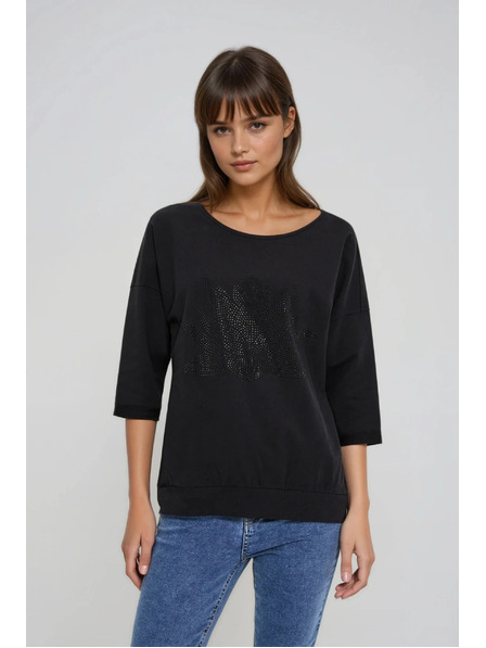 Moodo Fekete pamut felső Moodo