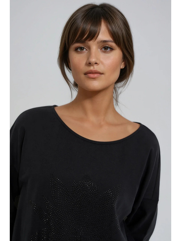 Moodo Fekete pamut felső Moodo