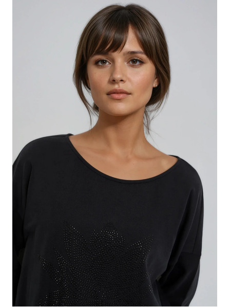 Moodo Fekete pamut felső Moodo