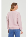 Moodo Rózsaszín virágos pulóver Moodo