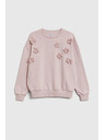 Moodo Rózsaszín virágos pulóver Moodo