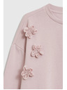 Moodo Rózsaszín virágos pulóver Moodo