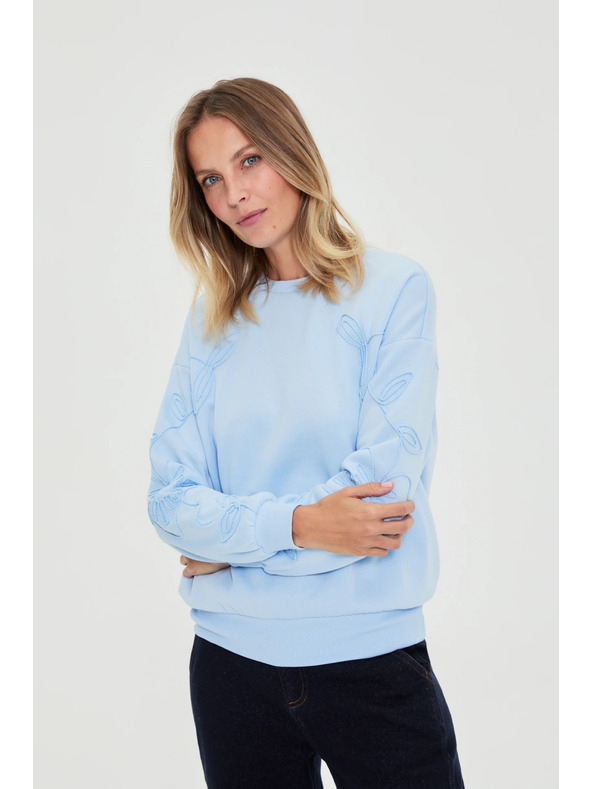 Moodo Világoskék húzós nyakú felső Moodo