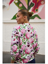 Moodo Rózsaszín virágmintás gombos felső Moodo