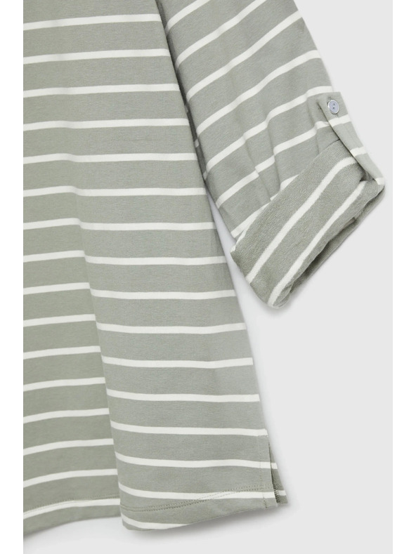 Moodo Olíva csíkos felső Moodo