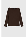 Moodo Barna szűkített hosszú ujjú felső Moodo