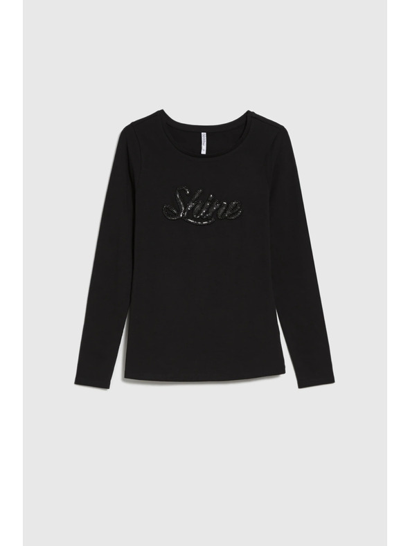 Moodo Flitteres fekete blúz Moodo