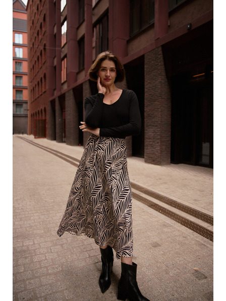 Moodo Fekete pamut póló Moodo