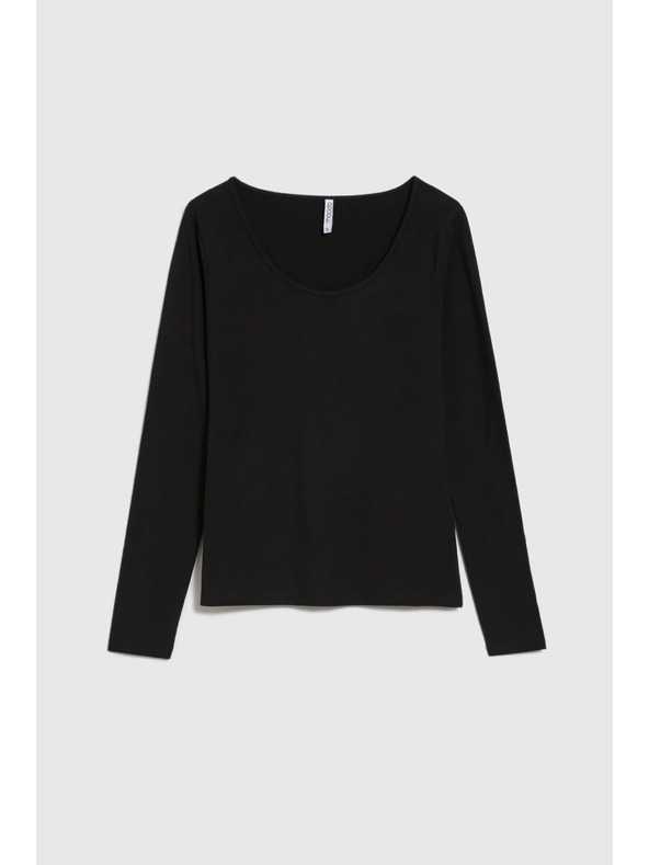 Moodo Fekete pamut póló Moodo