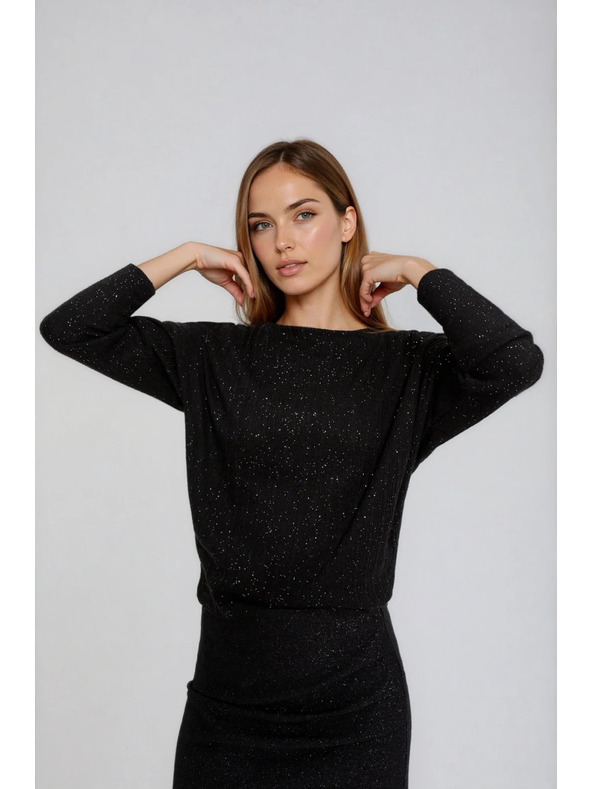 Moodo Fényes fekete top Moodo