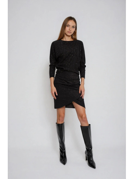 Moodo Fényes fekete top Moodo