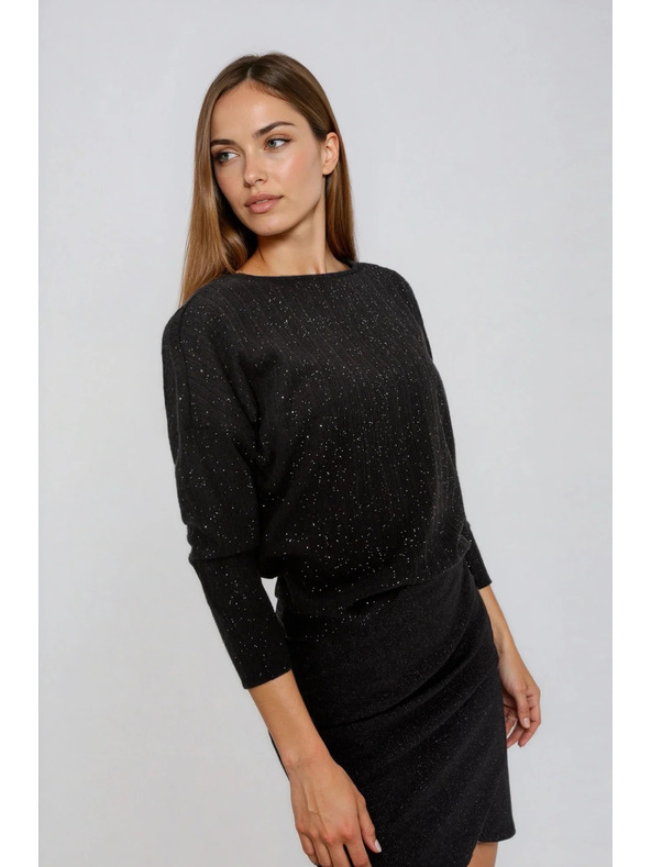 Moodo Fényes fekete top Moodo