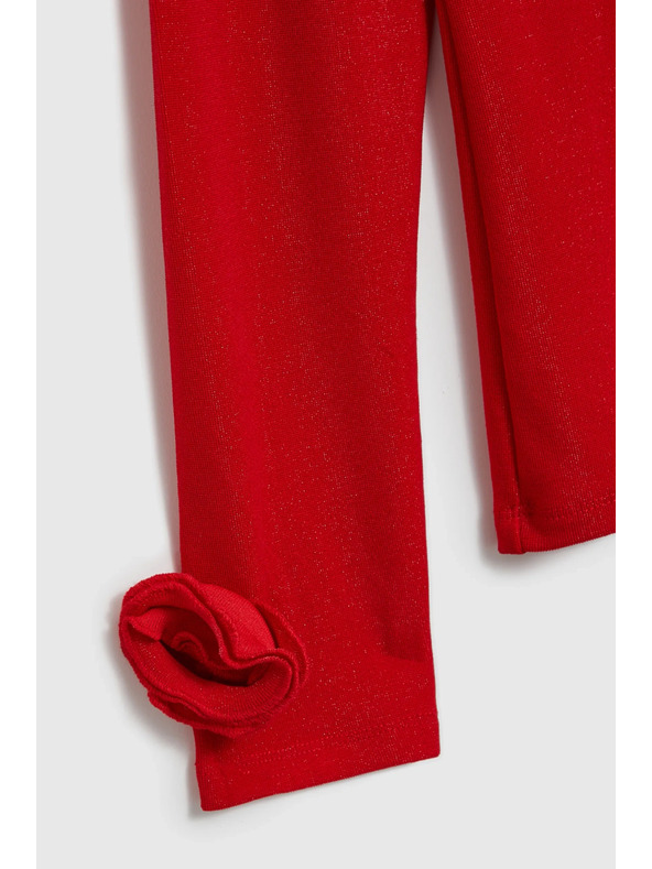 Moodo Piros blúz díszített ujjakkal Moodo