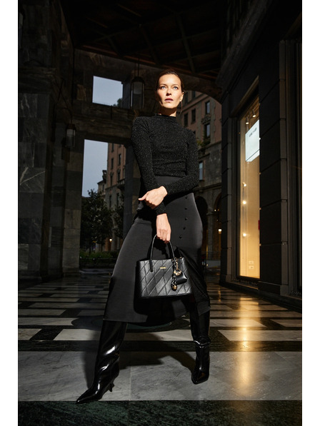 Moodo Fényes fekete top Moodo