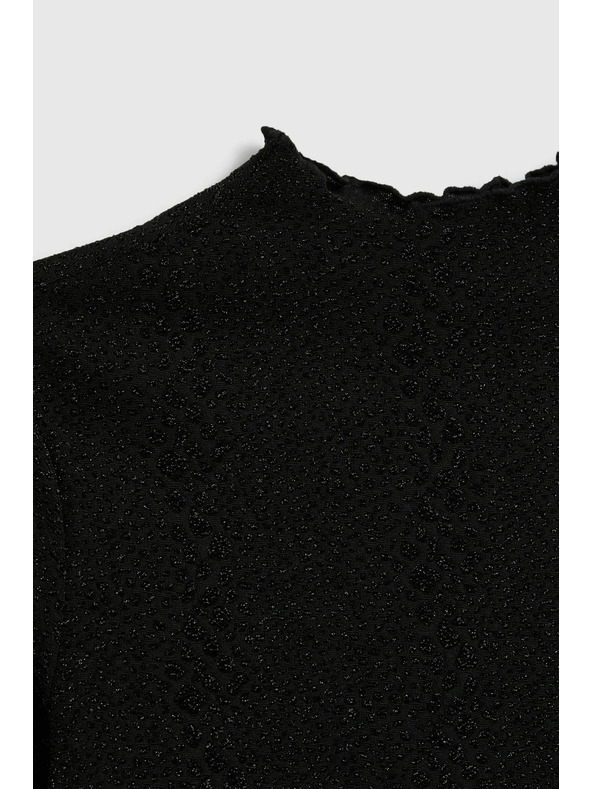 Moodo Fényes fekete top Moodo