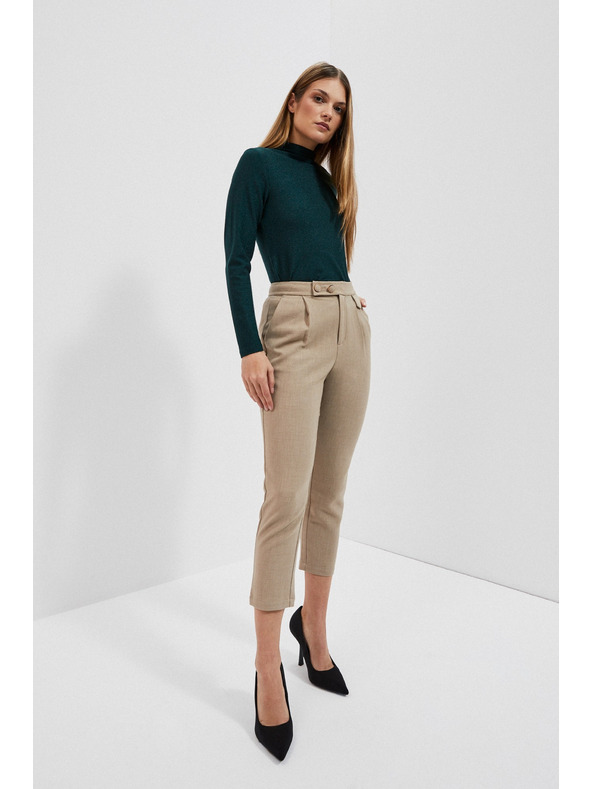 Moodo Smaragdzöld blúz metál fonallal Moodo