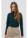 Moodo Smaragdzöld blúz metál fonallal Moodo
