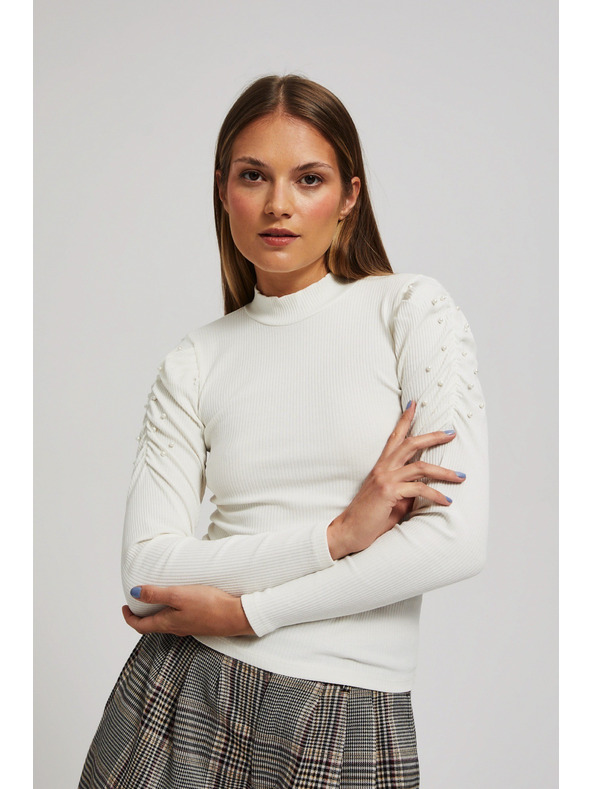 Moodo Gyöngyház felfújt ujjú blúz Moodo