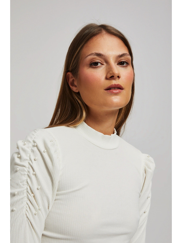 Moodo Gyöngyház felfújt ujjú blúz Moodo