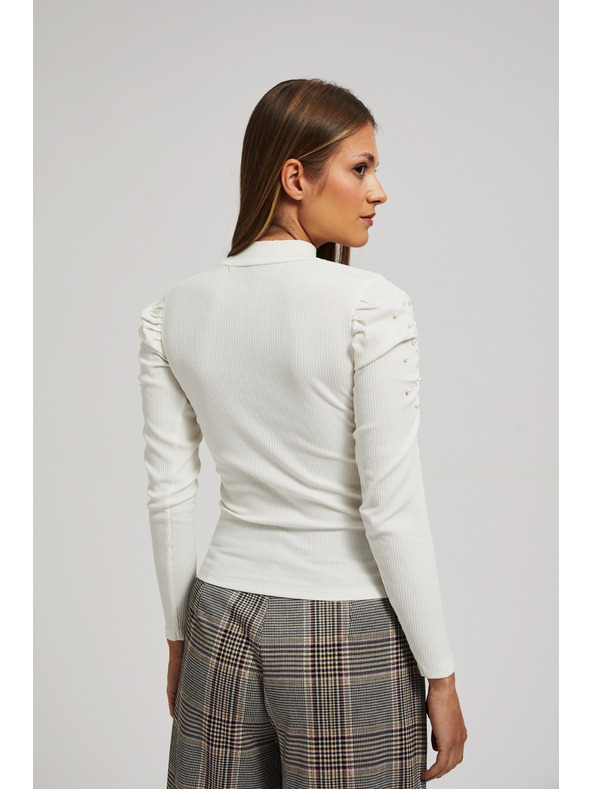 Moodo Gyöngyház felfújt ujjú blúz Moodo