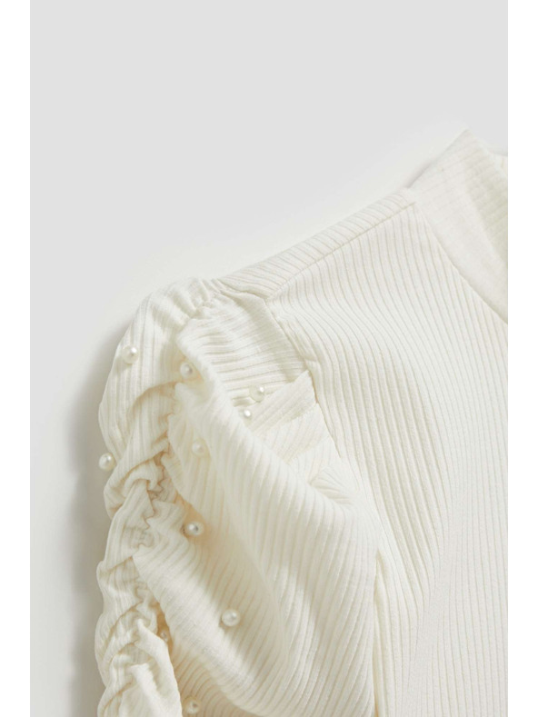 Moodo Gyöngyház felfújt ujjú blúz Moodo