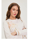 Moodo Fehér pamut blúz nyomattal Moodo