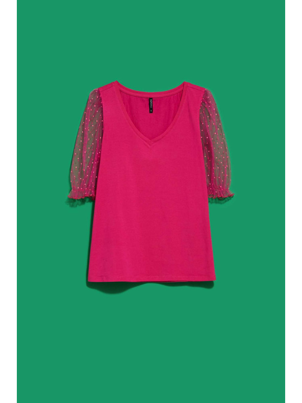 Moodo Blúz díszített ujjakkal Moodo