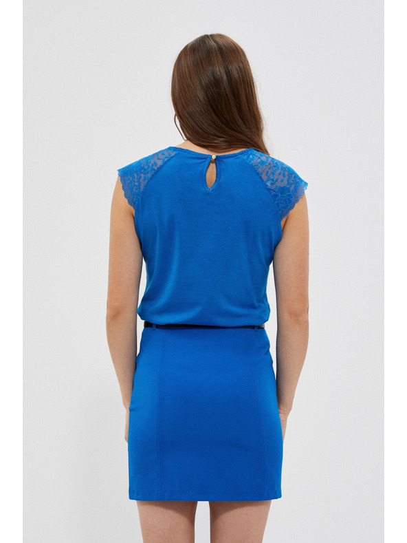 Moodo Kék csipkés póló Moodo