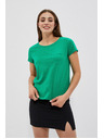 Moodo Zöld pamut póló zsebzsebbel Moodo